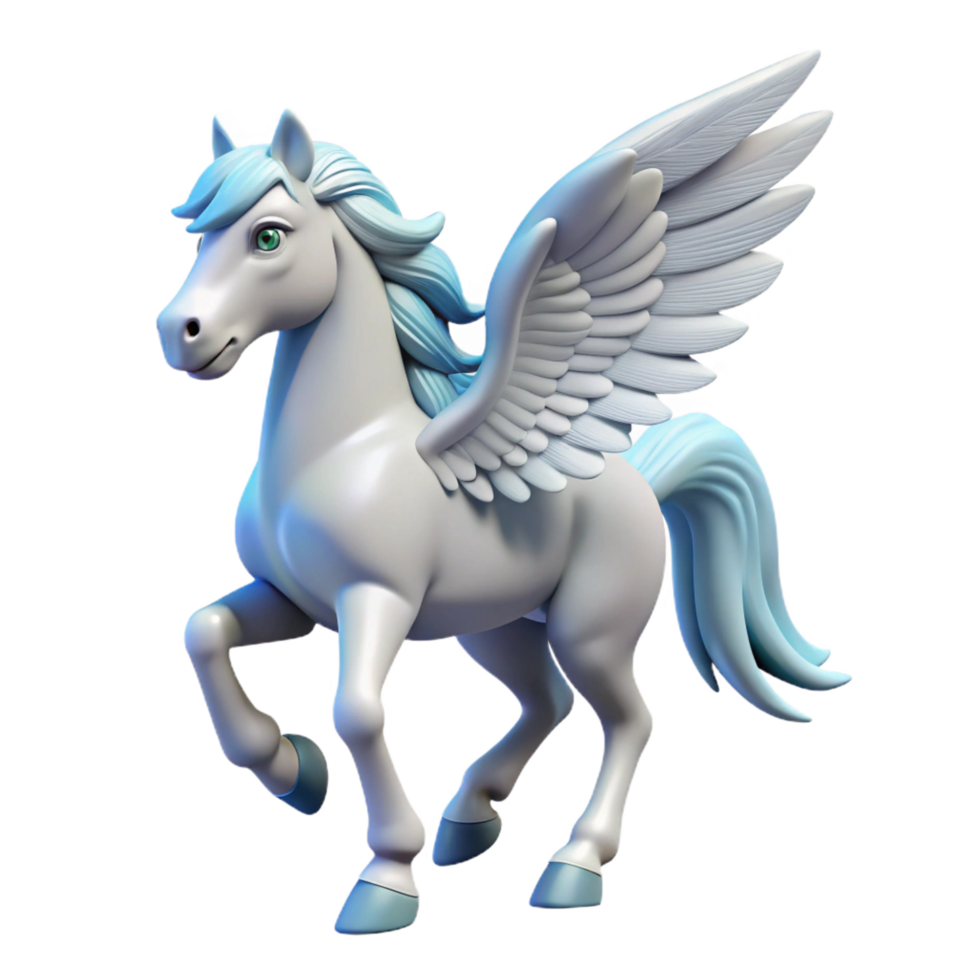 dramatic abstract Pegasus, winged horse, mythical creature, exclusive png