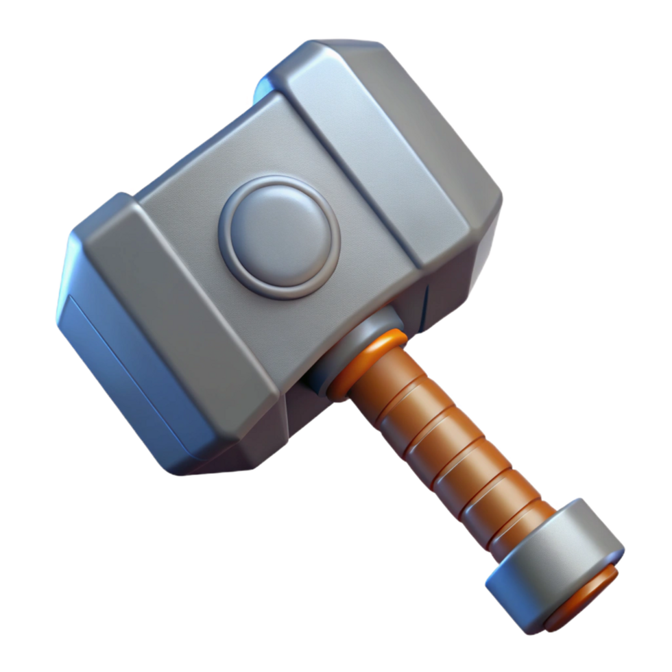 dramatic abstract Thor's Hammer, Mjolnir, Norse mythology, 4K png