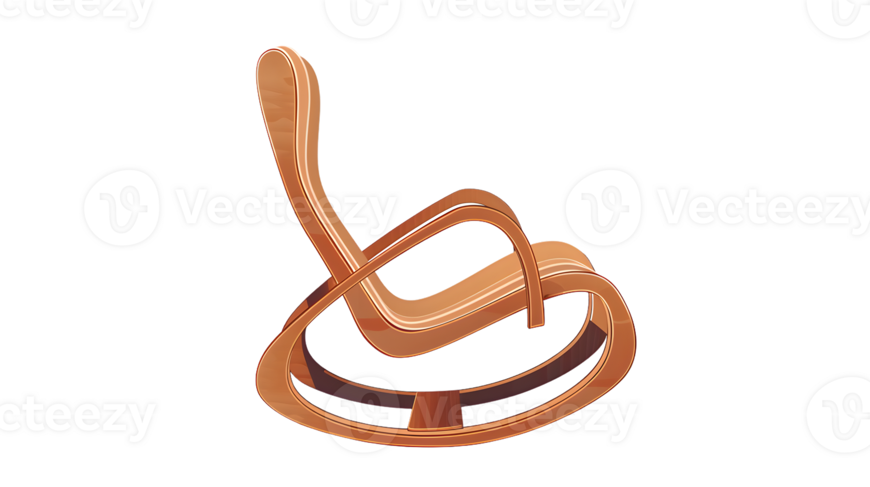 Abstract Copper Treble Clef Musical Symbol with Artistic Design for Creative Projects png