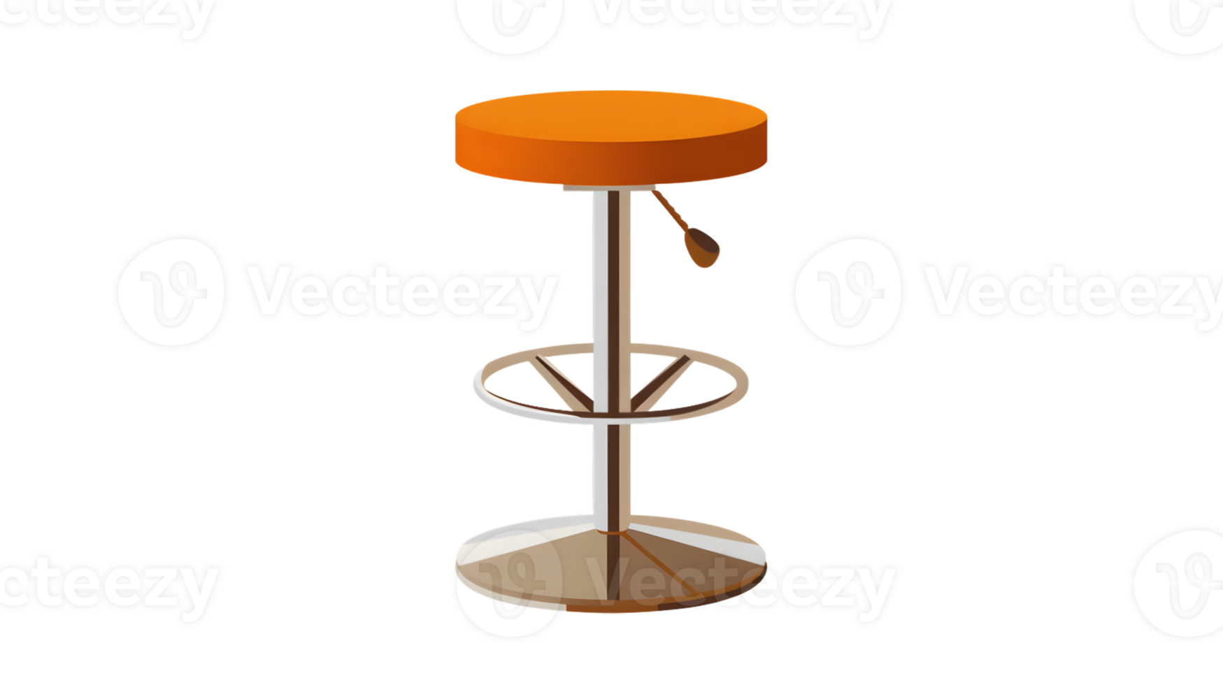 Adjustable Bar Stool with Footrest and Swivel Base Modern Design for Home or Office Use png