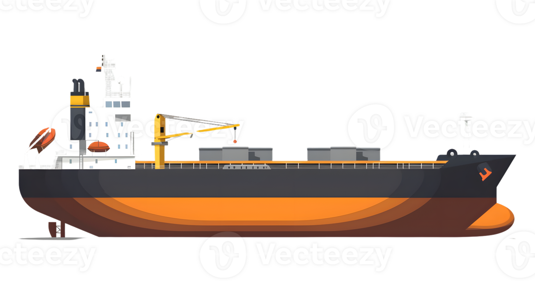 Cargo Ship Vessel Maritime Transportation Freight Ocean Liner Illustration png