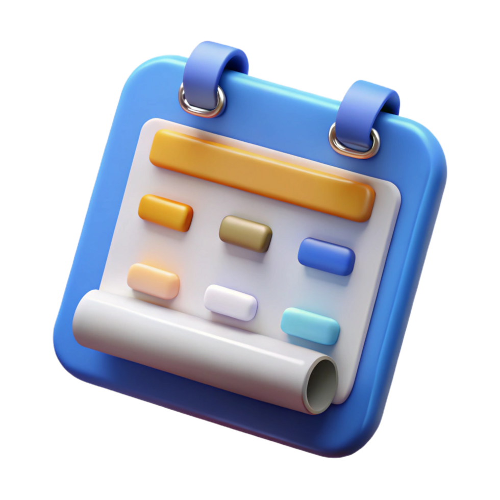 beautiful minimalist Project management Gantt chart icon detailed png
