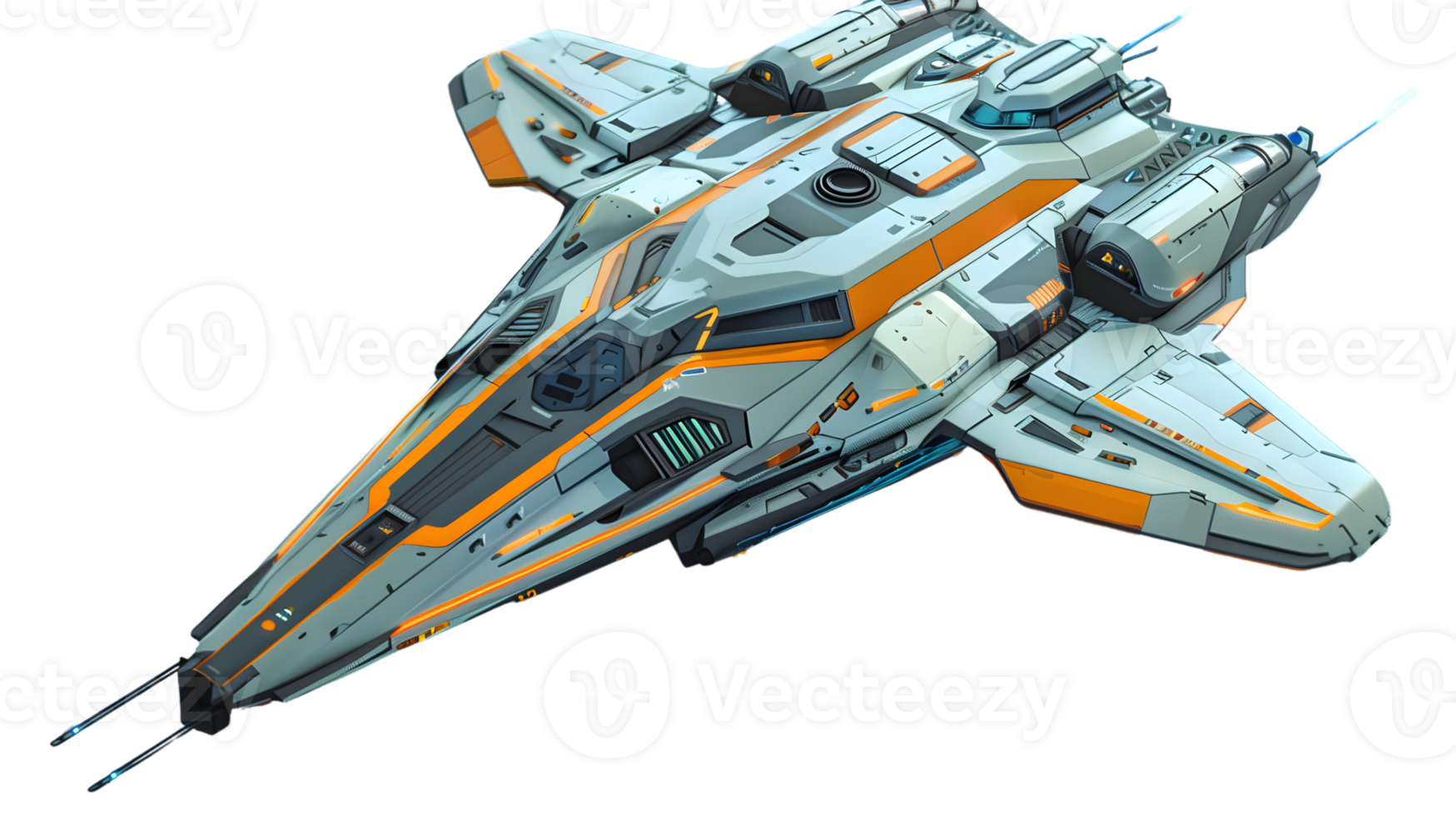 Futuristic Spacecraft with Sleek Design and Advanced Features for SciFi Enthusiasts and Game D png