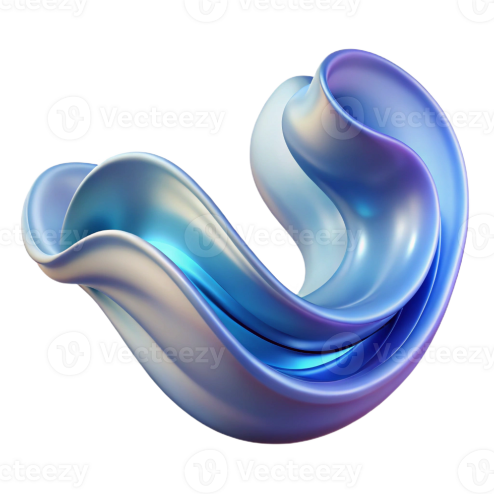 impressive modern A wave, abstract and fluid high quality png