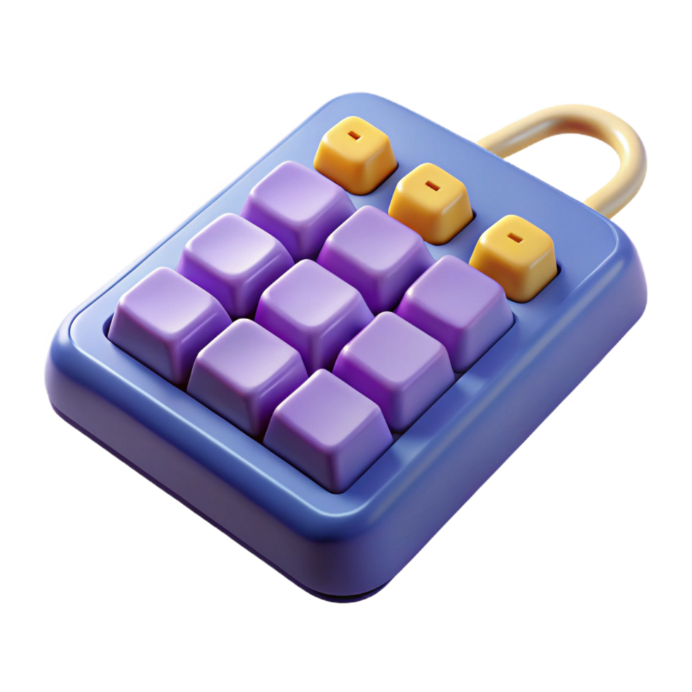 magnificent contemporary Keyboard with numeric keypad, genuine png