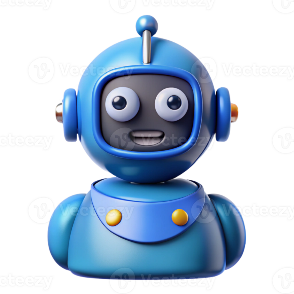 magnificent artistic Artificial intelligence chatbot icon, high quality png