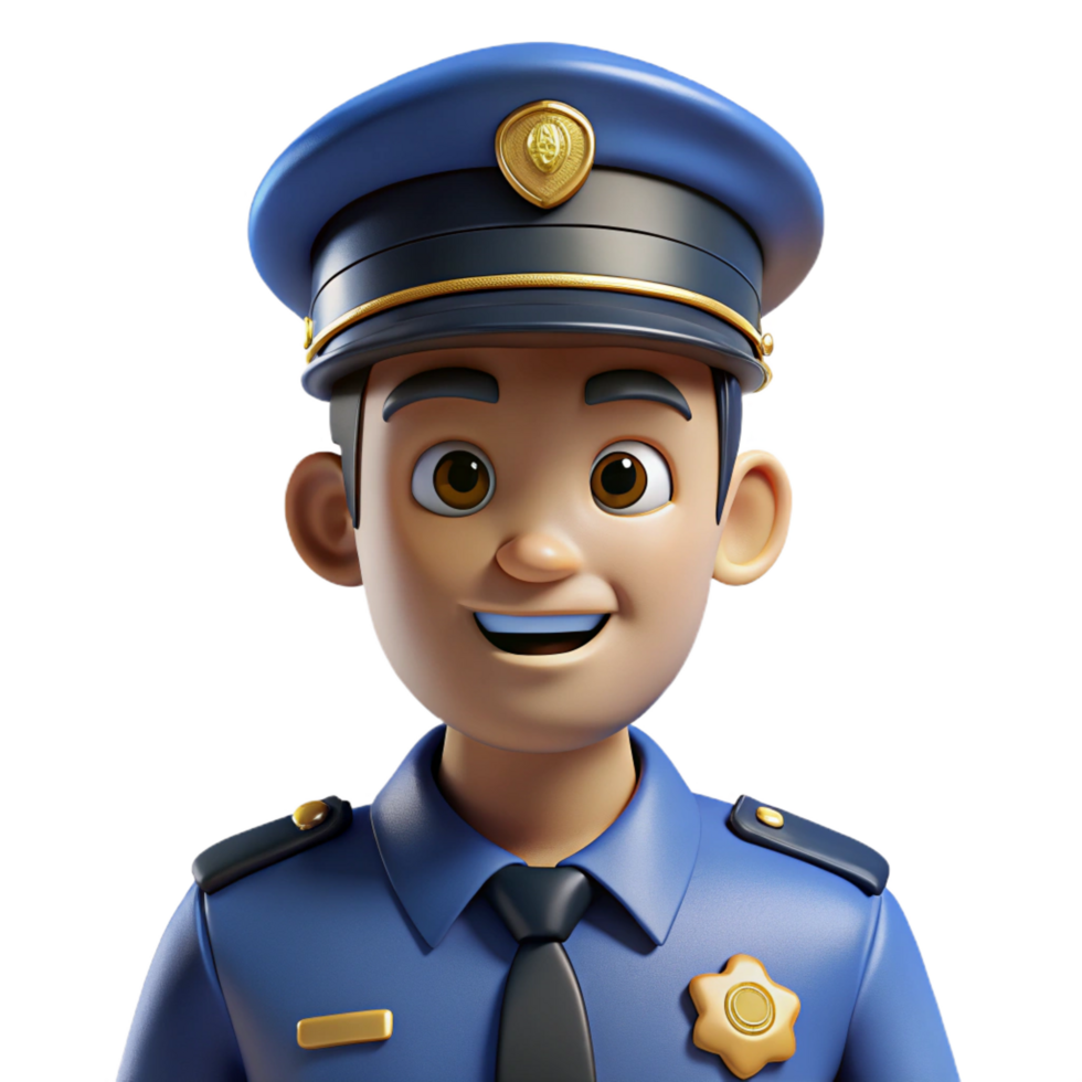 dramatic rustic Serious police officer in uniform high resolution png
