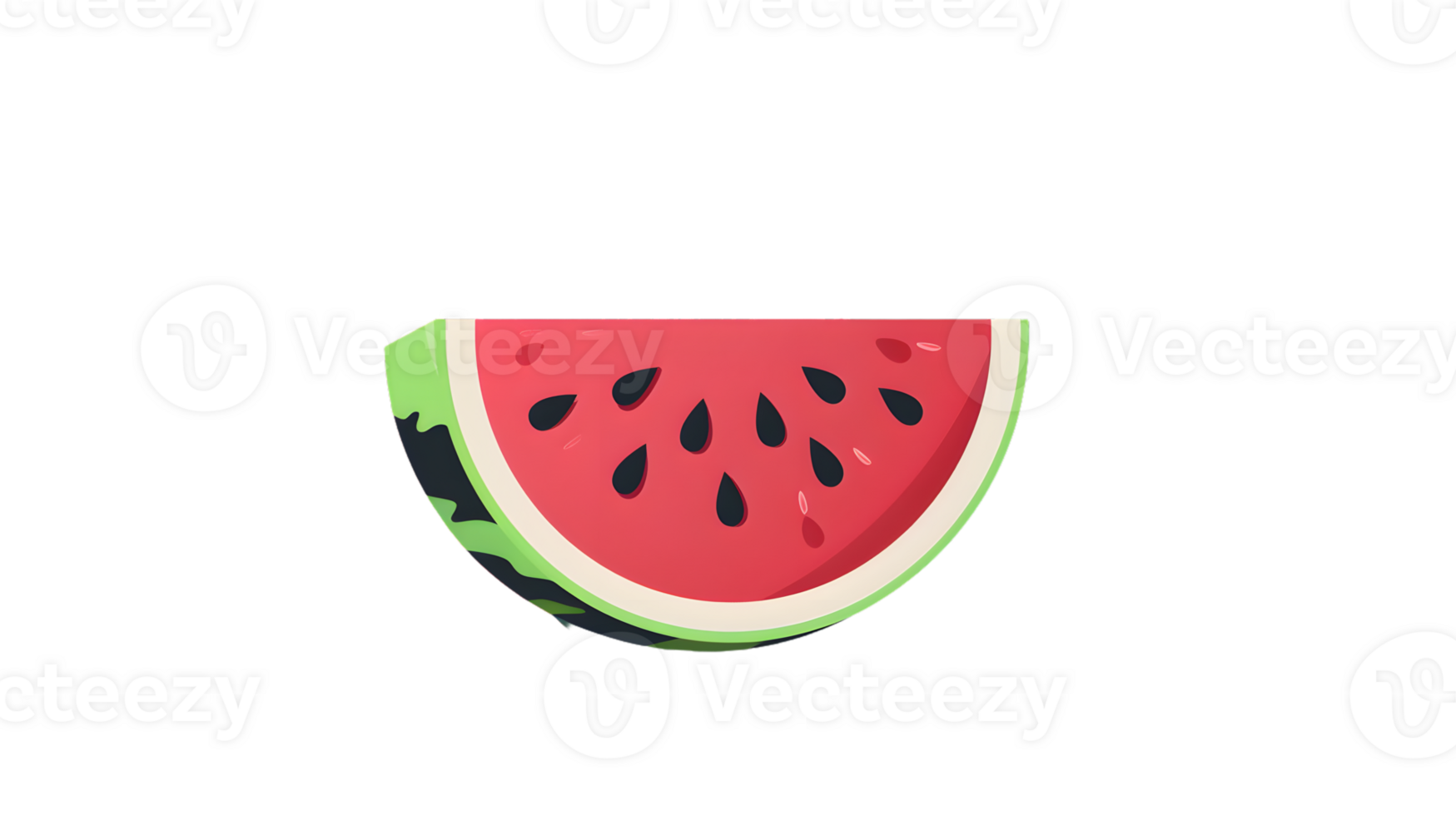 Juicy Slice of Fresh Fruit with Vibrant Colors and Seeds Ideal for Summer Themes and Food Desi png