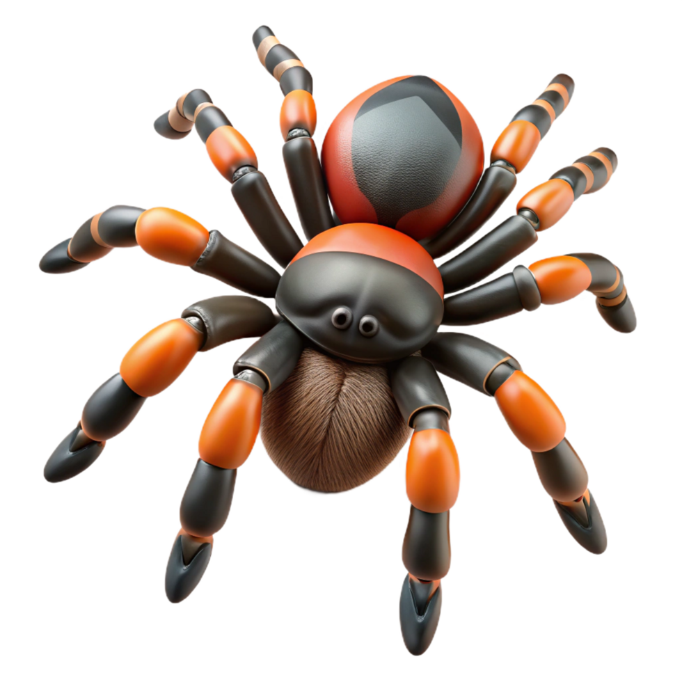 elegant modern A tarantula spider, close-up 4K png