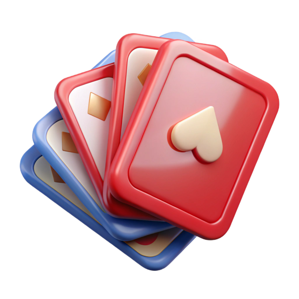 extraordinary artistic A deck of playing cards, fanned out authentic png