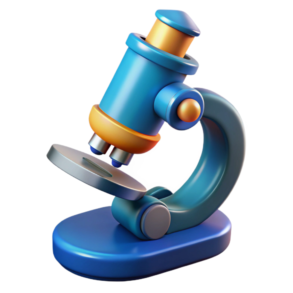 vibrant abstract A microscope, scientific instrument high quality png