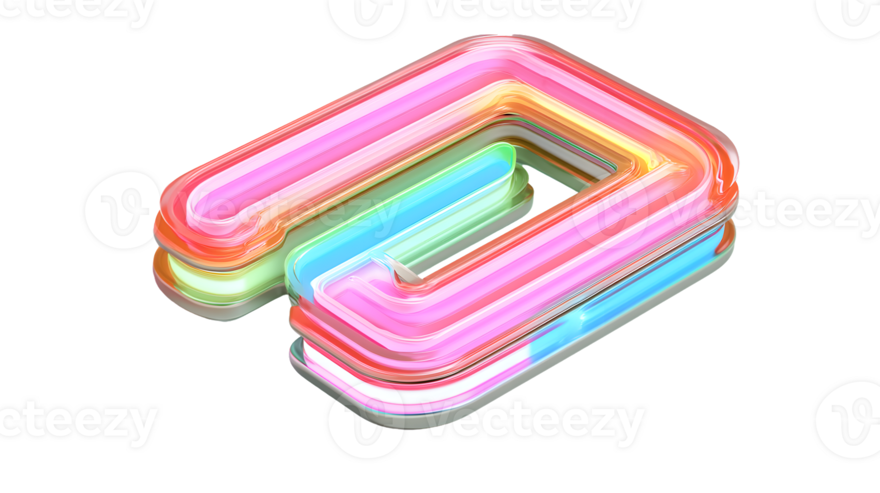 Vibrant Neon Number Eight with Multicolor Glow for Digital Art Graphics and Creative Designs png