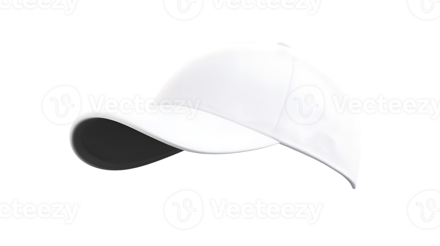 White Baseball Cap Isolated on Black Background Sportswear Fashion Accessory Headwear Desig png