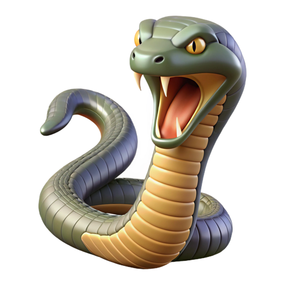 wonderful modern A hissing Cobra, premium png