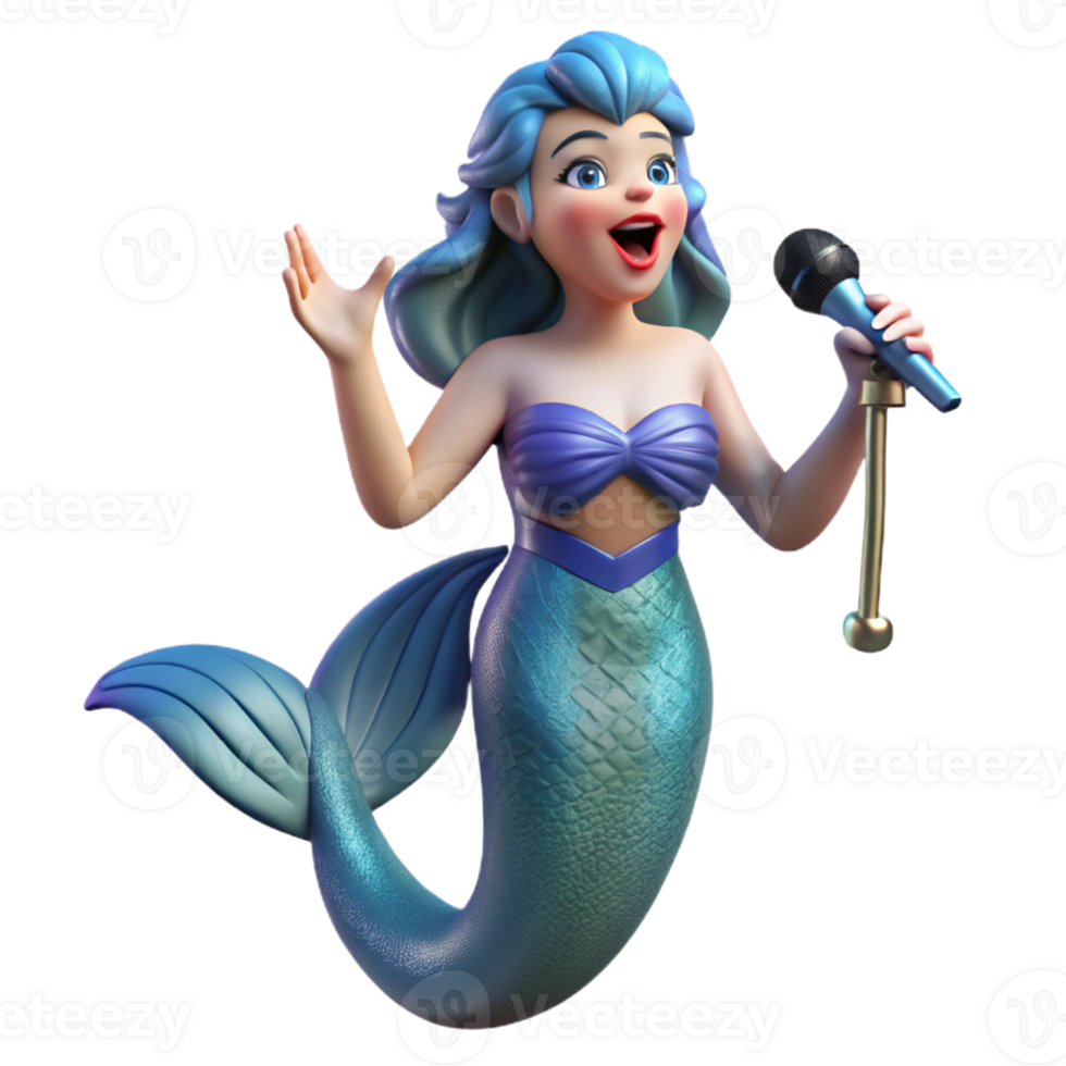 serene abstract Siren, alluring sea nymph, singing, exclusive png