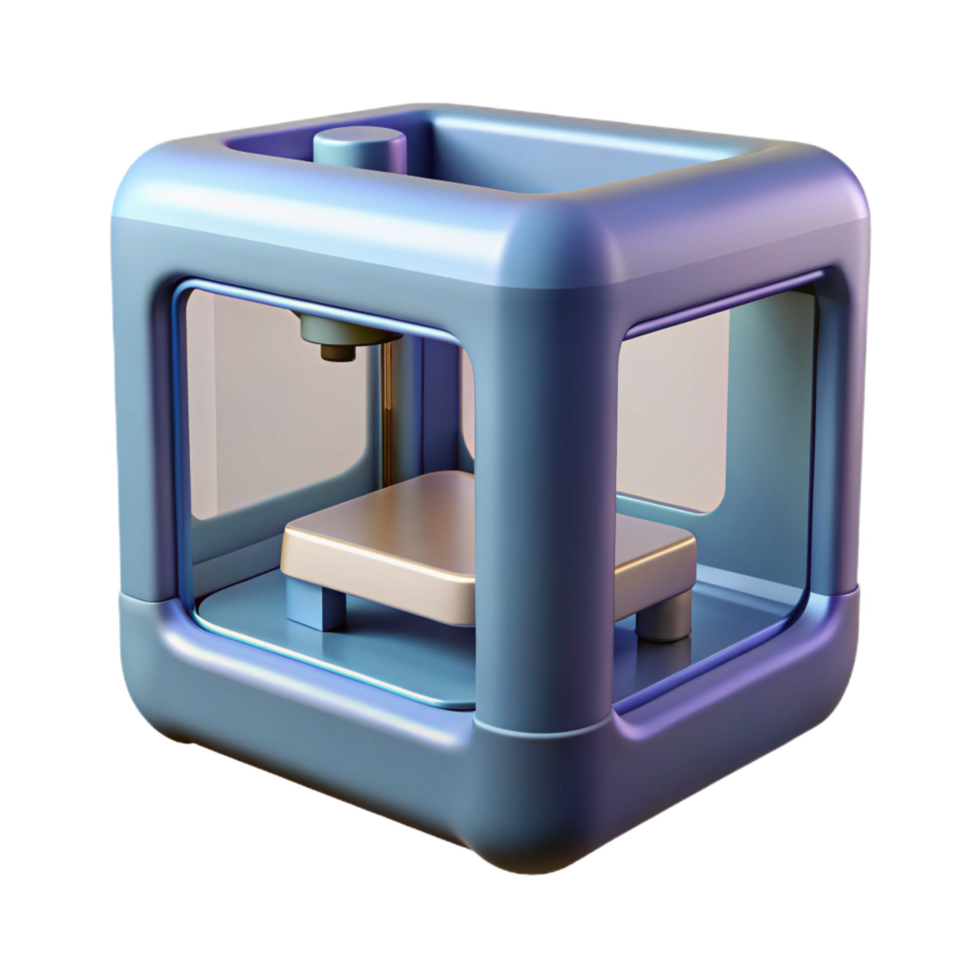 magnificent traditional A 3D printer, sleek and modern, high resolution png