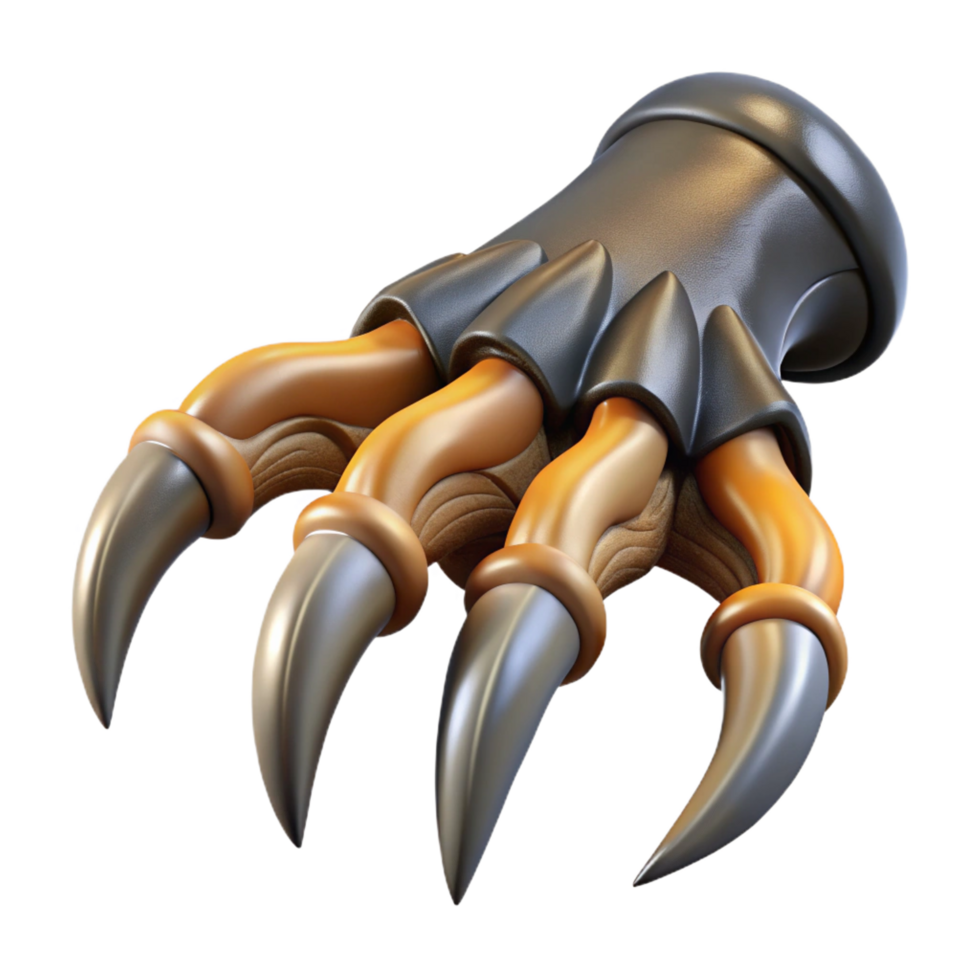 impressive abstract Harpy talons, sharp and dangerous, predatory, high quality png