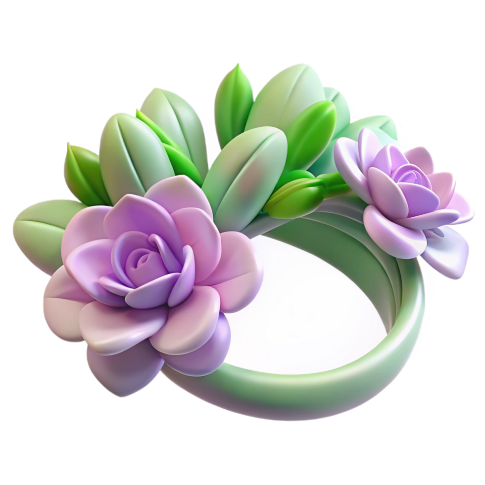 impressive abstract Nymph's flower crown, delicate and floral, natural, authentic png