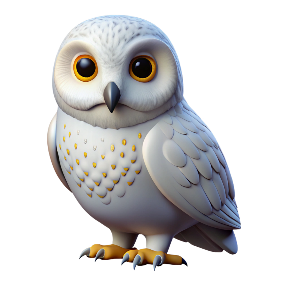 impressive rustic A perched Snowy Owl, authentic png