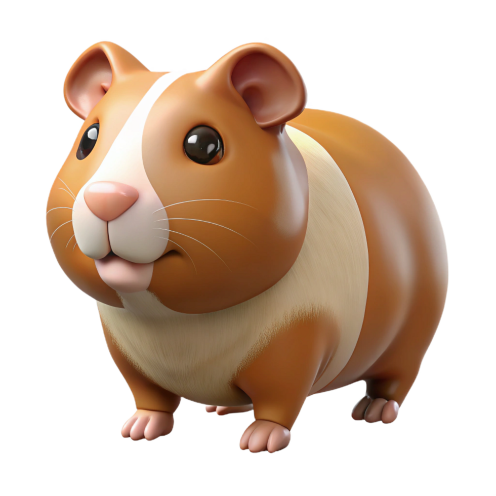 wonderful rustic A guinea pig squeaking, high resolution png