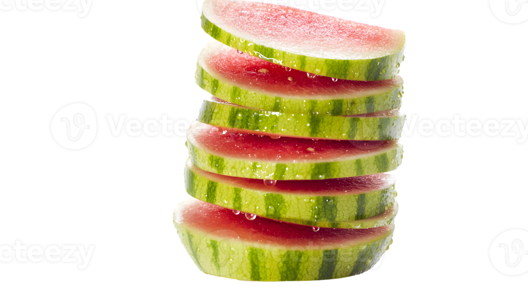 Stacked Slices of Juicy Fruit with Vibrant Colors and Refreshing Texture for Healthy Eating Di png