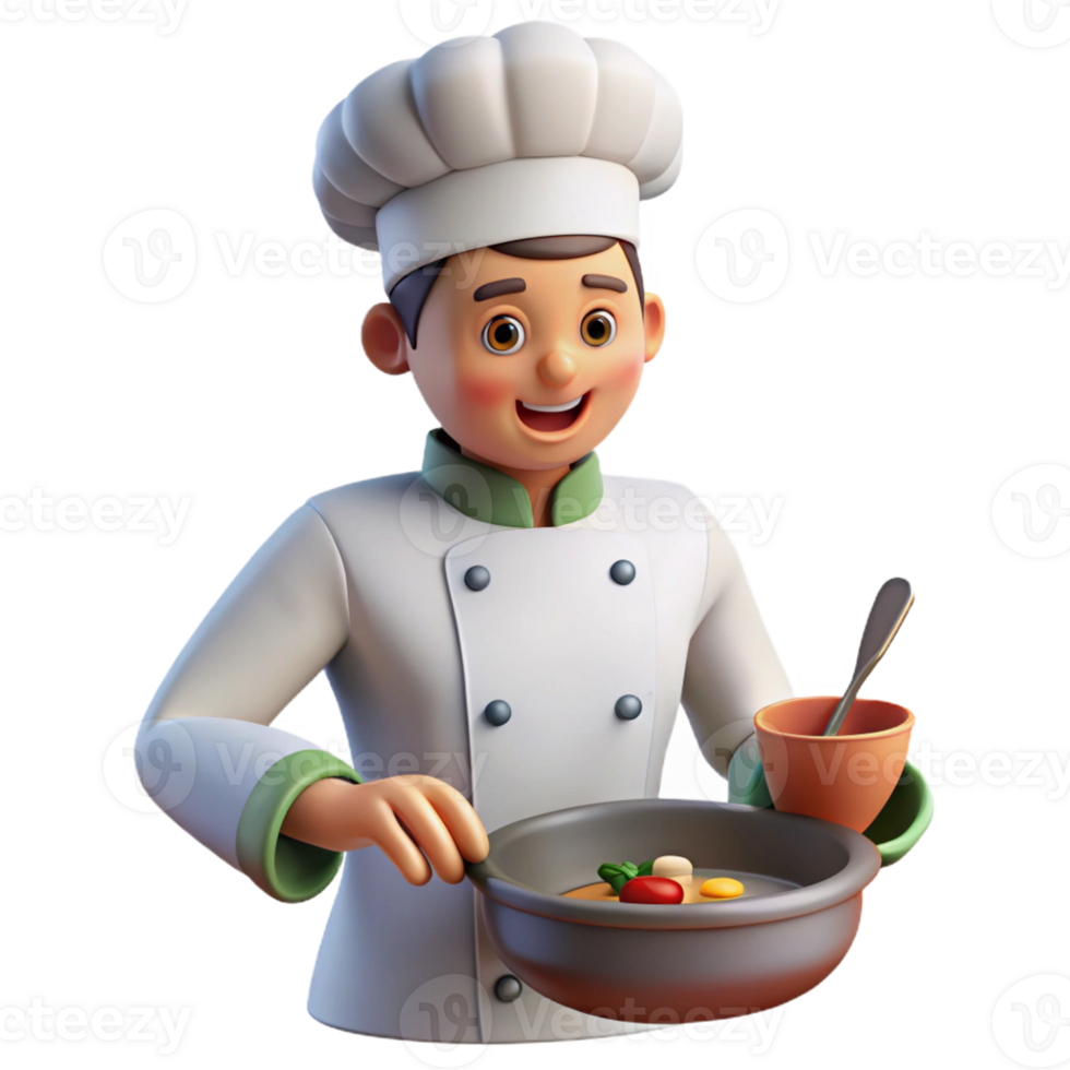 magnificent minimalist Passionate chef preparing a meal exclusive png