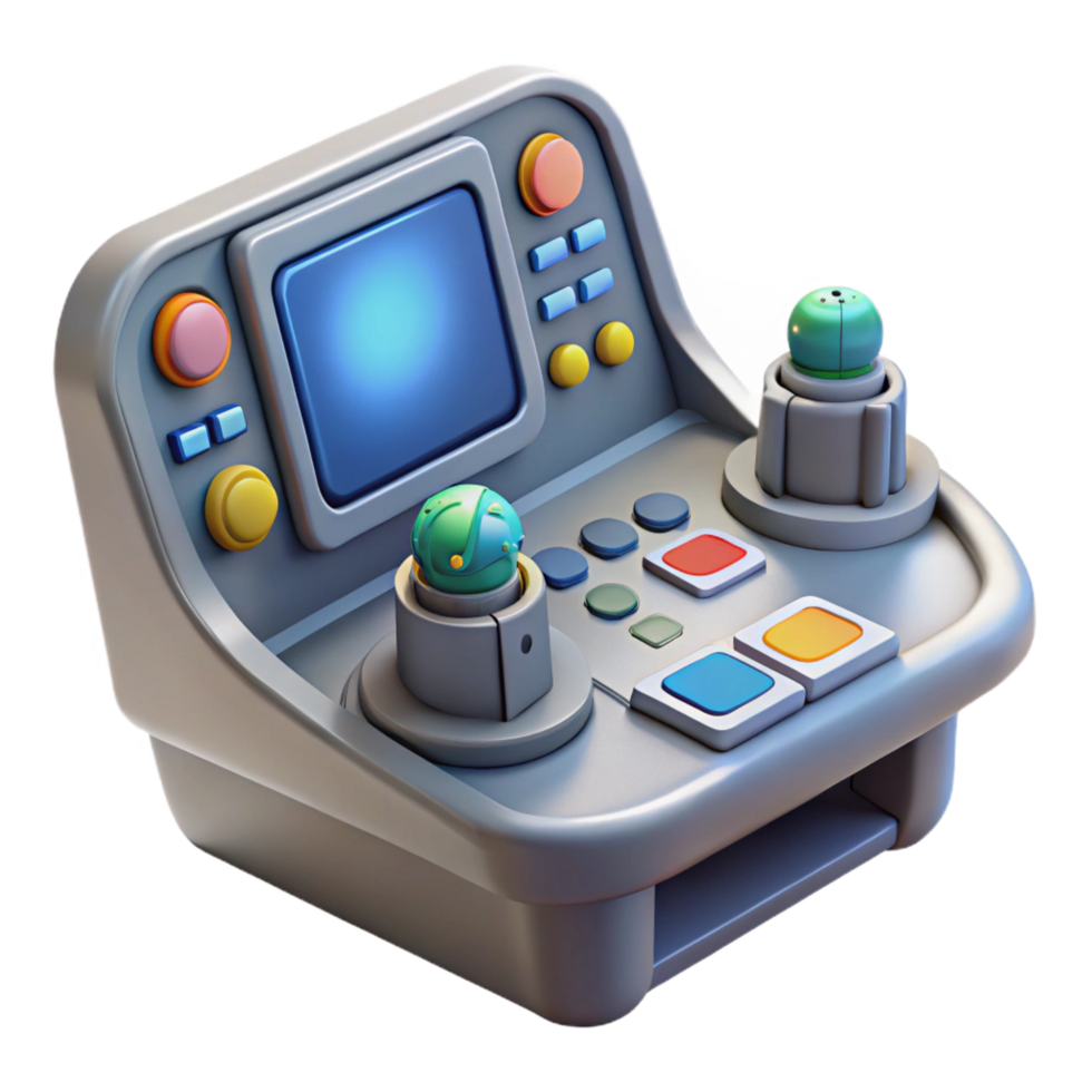 beautiful contemporary Spaceship Cockpit Control Panel, buttons, levers, screens high quality png