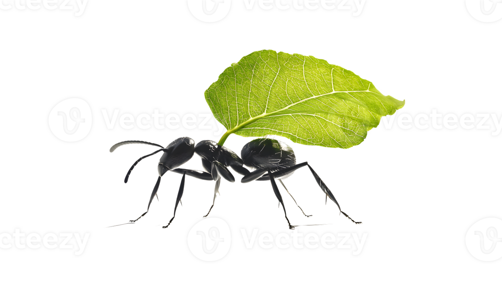 Ant Carrying Leaf Natures Tiny Worker in Action png