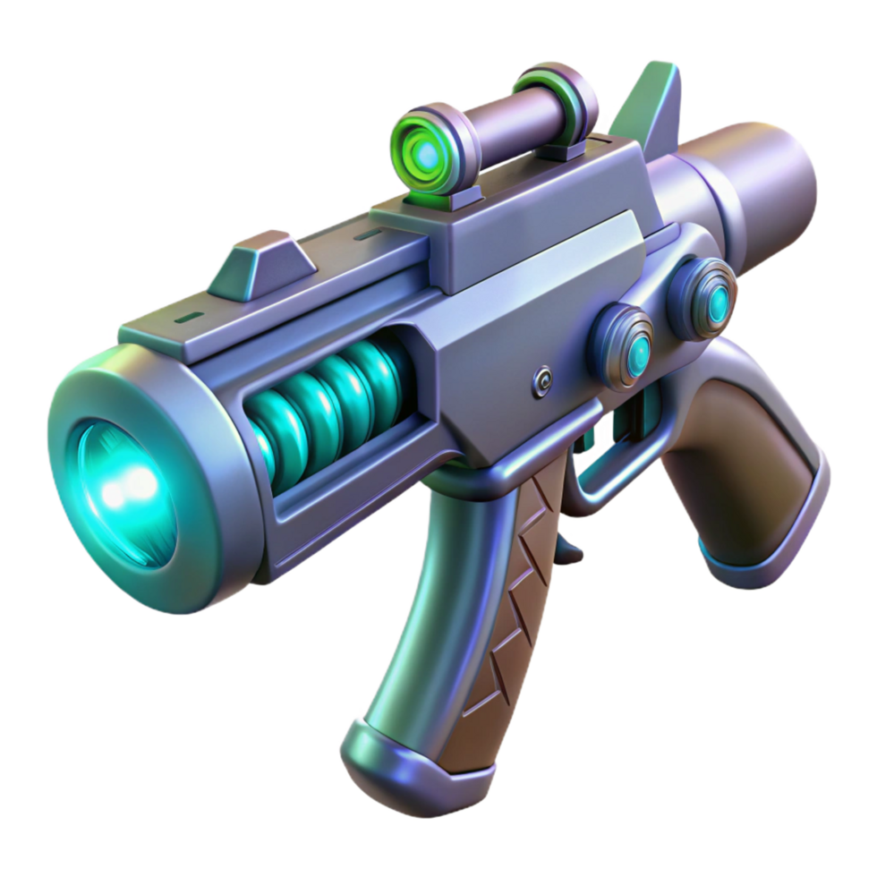 dramatic minimalist Plasma Rifle, futuristic design, glowing energy cell 4K png