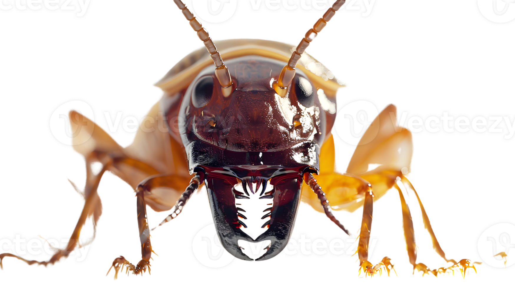 CloseUp of an Insect with Detailed Features and Transparent Background for Educational Scient png