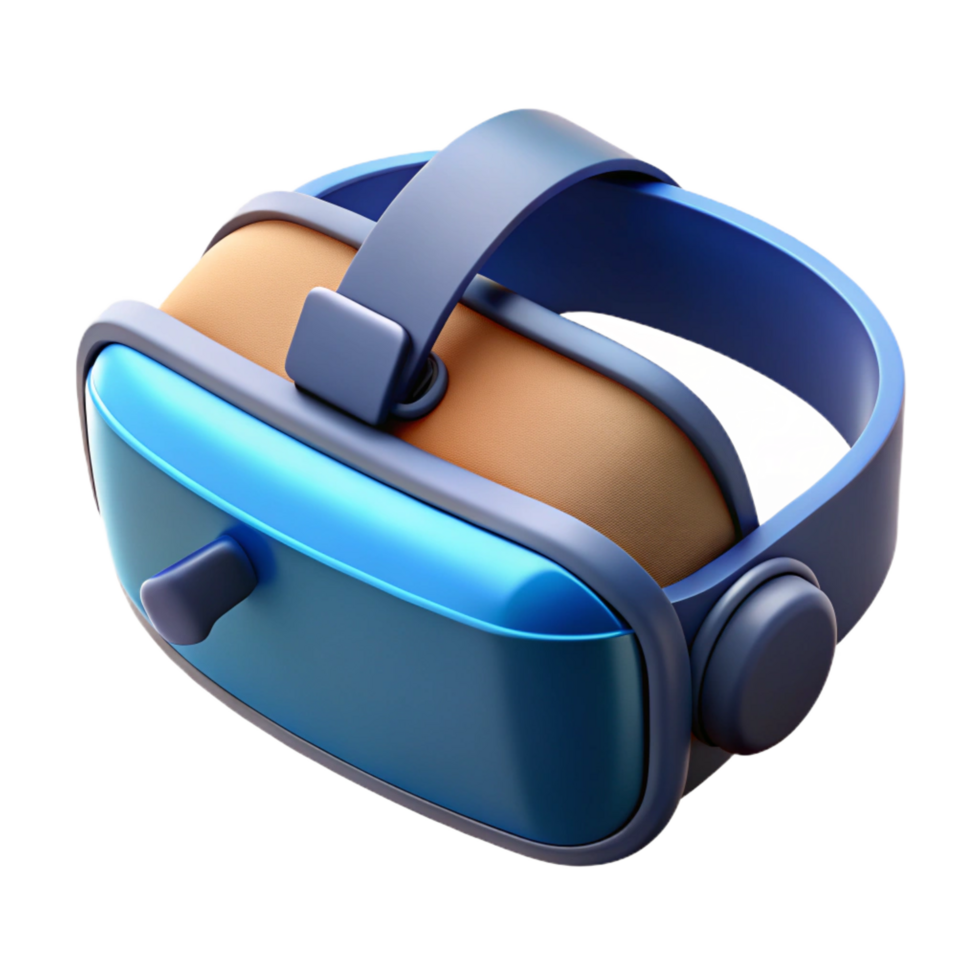 vibrant rustic Virtual reality headset, modern design, comfortable high resolution png