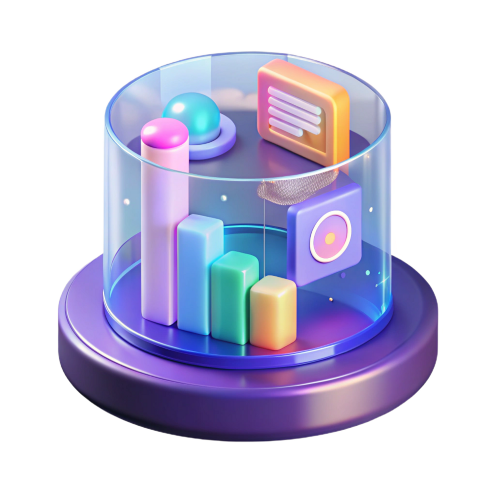 impressive minimalist Holographic interface, displaying data, interactive authentic png
