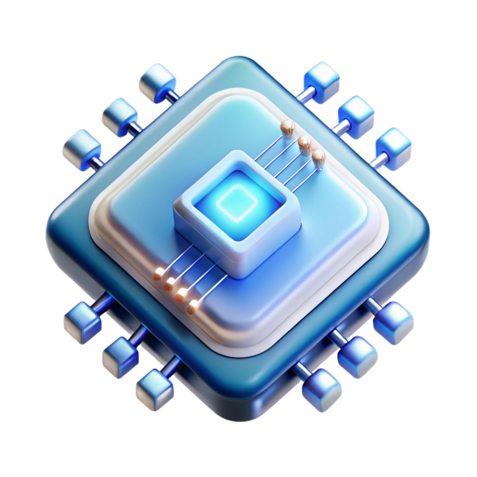 beautiful minimalist Futuristic data chip, glowing circuits, complex design detailed png