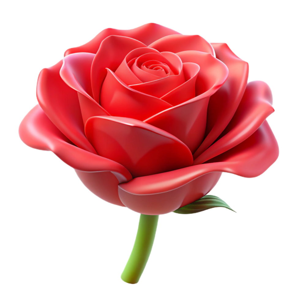 extraordinary classic Single red rose, close-up detailed png