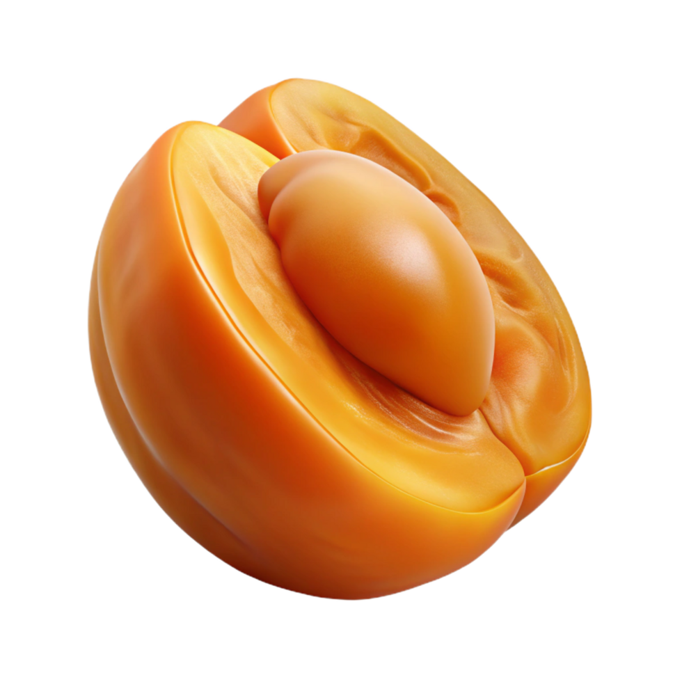 impressive classic Apricot dried half 4K png