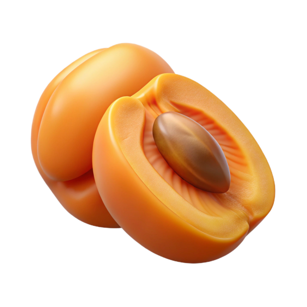 elegant artistic Apricot dried half high resolution png