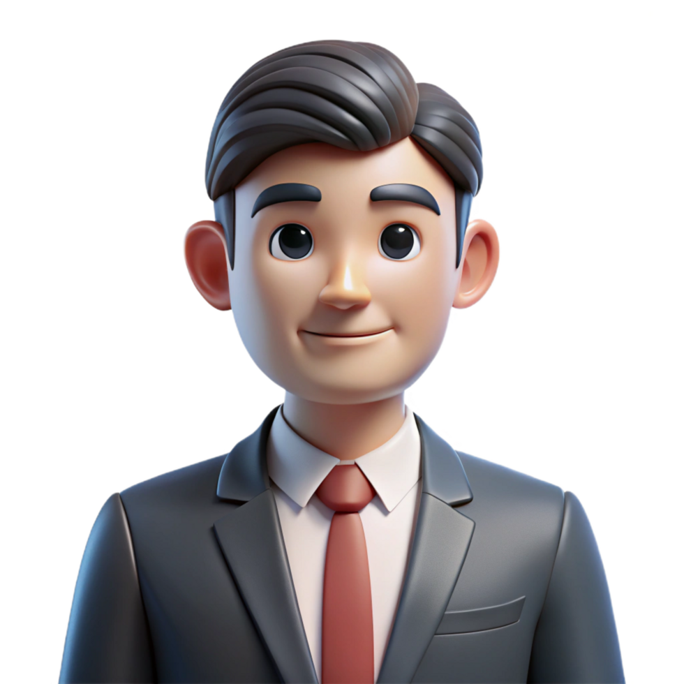 vibrant artistic Serious businessman in a suit, high resolution png