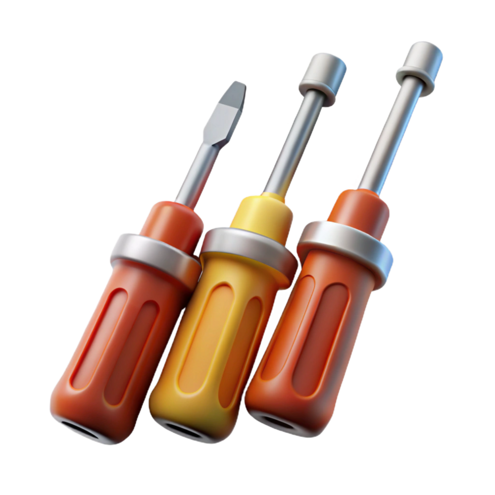 serene artistic A set of precision screwdrivers for electronics repair exclusive png