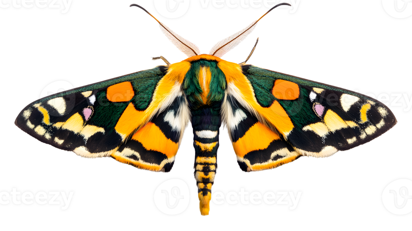 Vibrant Butterfly with Intricate Patterns and Colors on Wings Perfect for Nature and Design Pr png