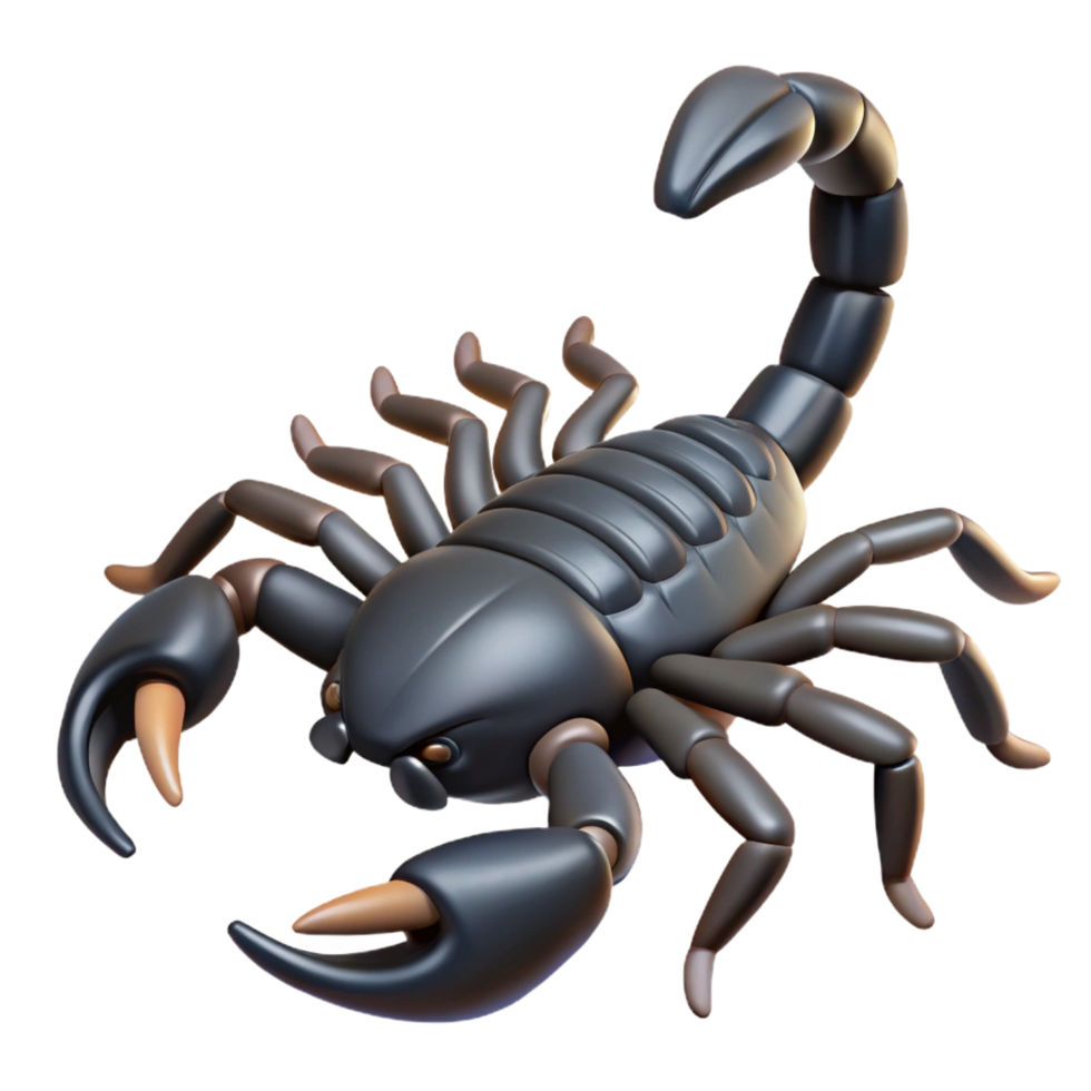 wonderful contemporary A scorpion, tail raised high quality png