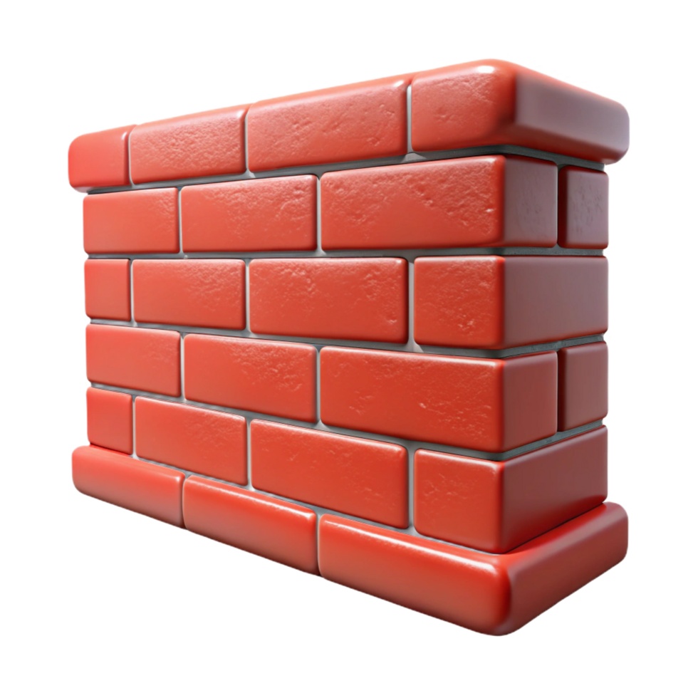 impressive traditional Brick wall, weathered, red brick, 4K png