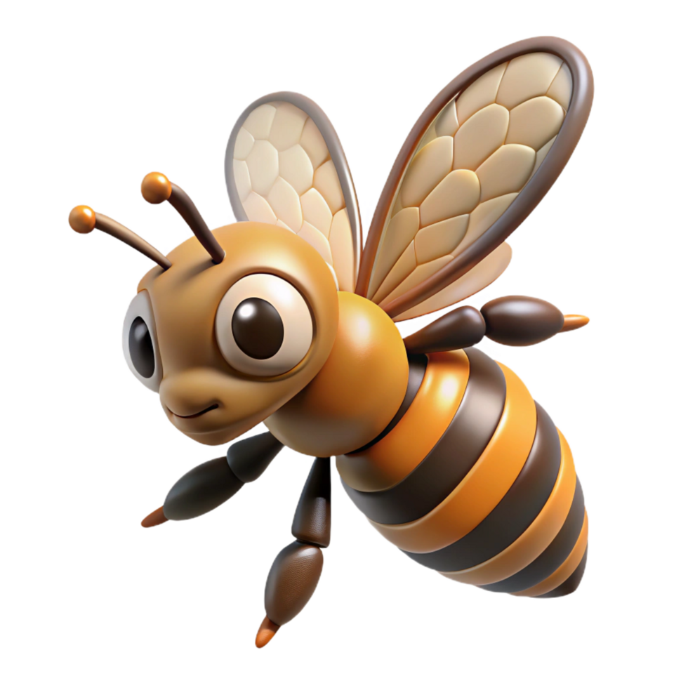 extraordinary artistic Honeybee in flight original png