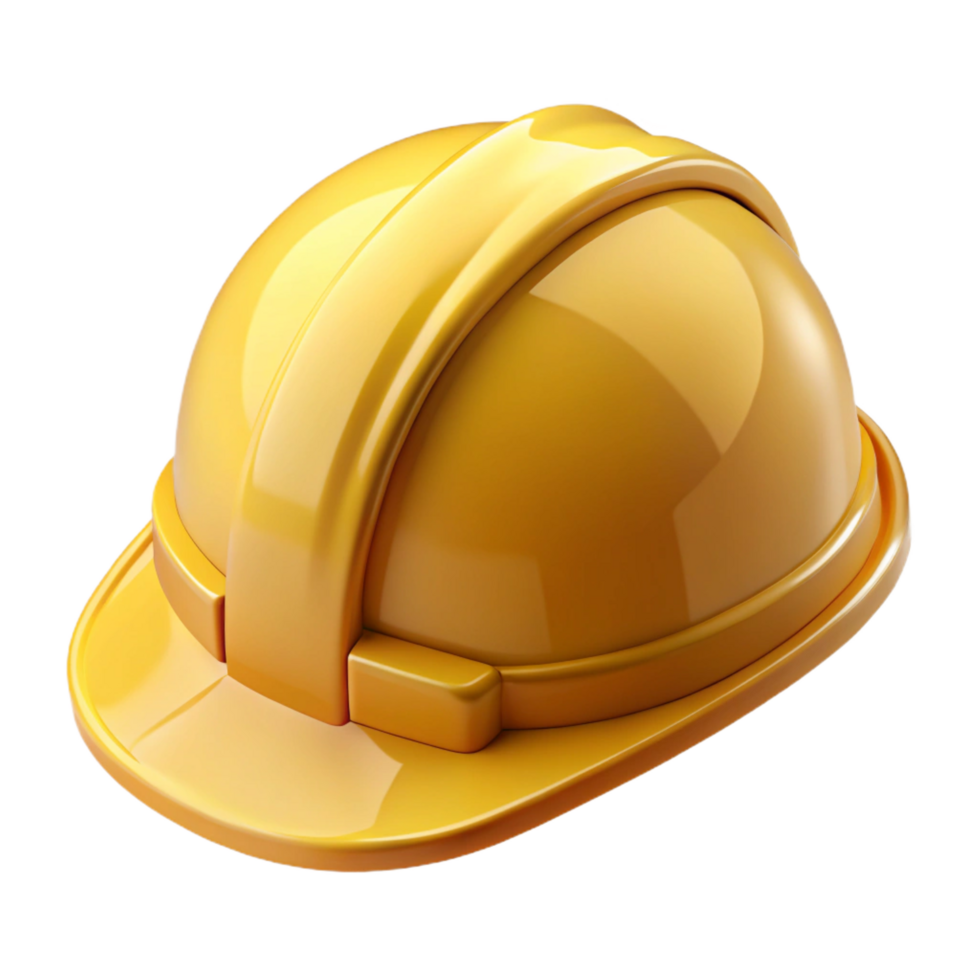 dramatic classic Construction hard hat, yellow, exclusive png