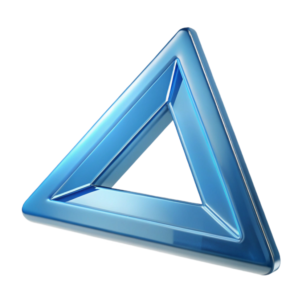 stunning artistic Architect's triangle, clear plastic, genuine png