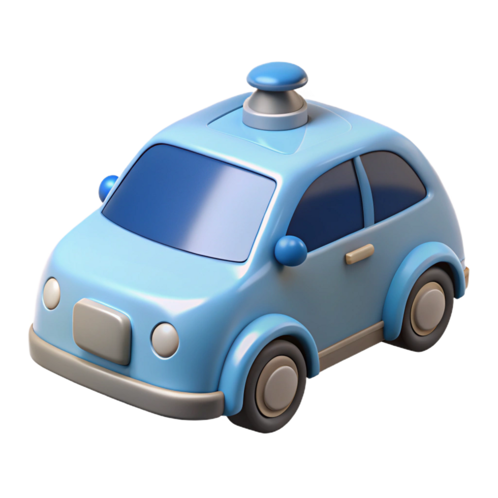serene modern A self-driving car with autonomous navigation authentic png