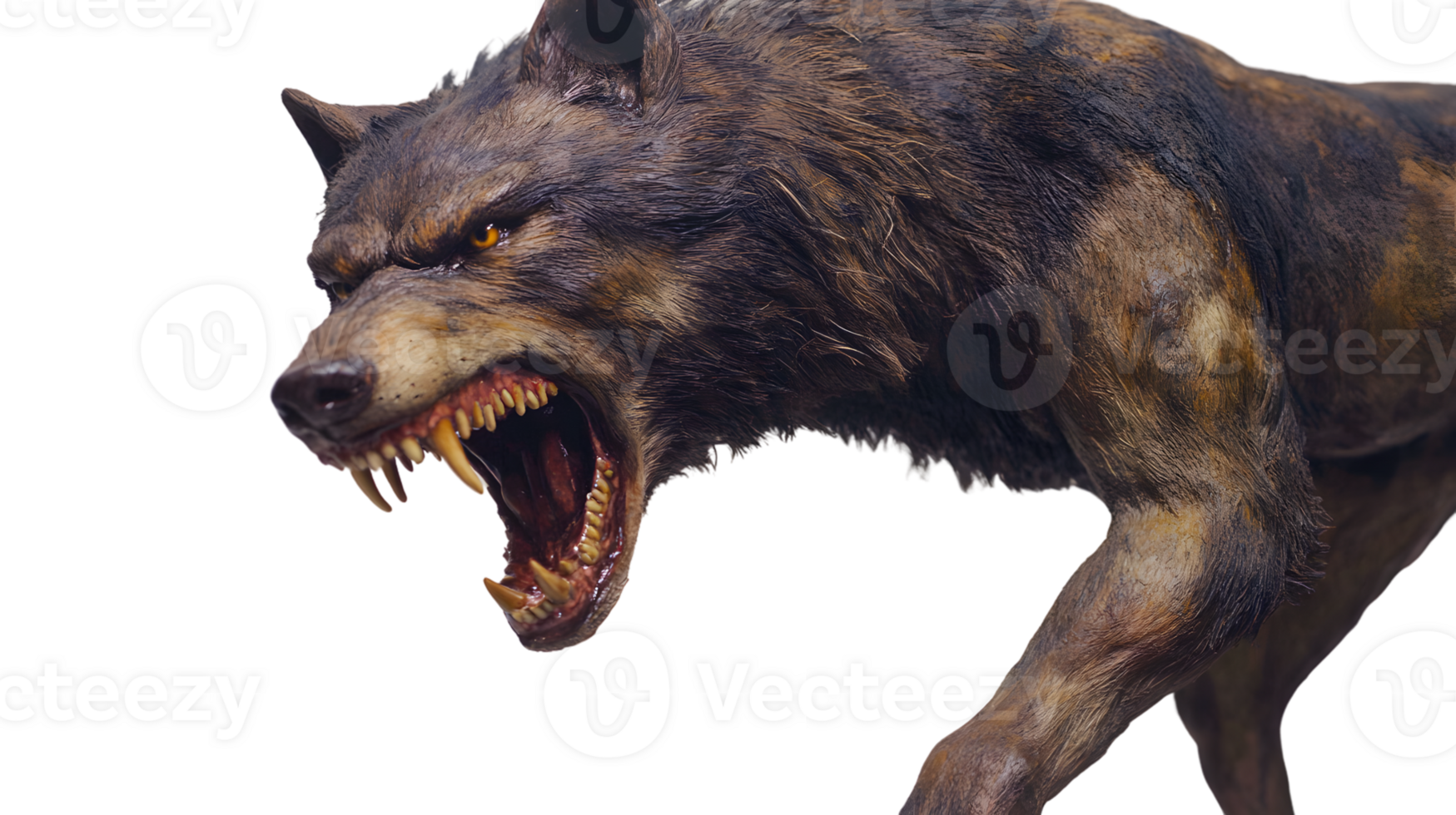 Aggressive Wolf Canine Predator Wild Animal Fearsome Threatening Fierce Intense Dark Fu png