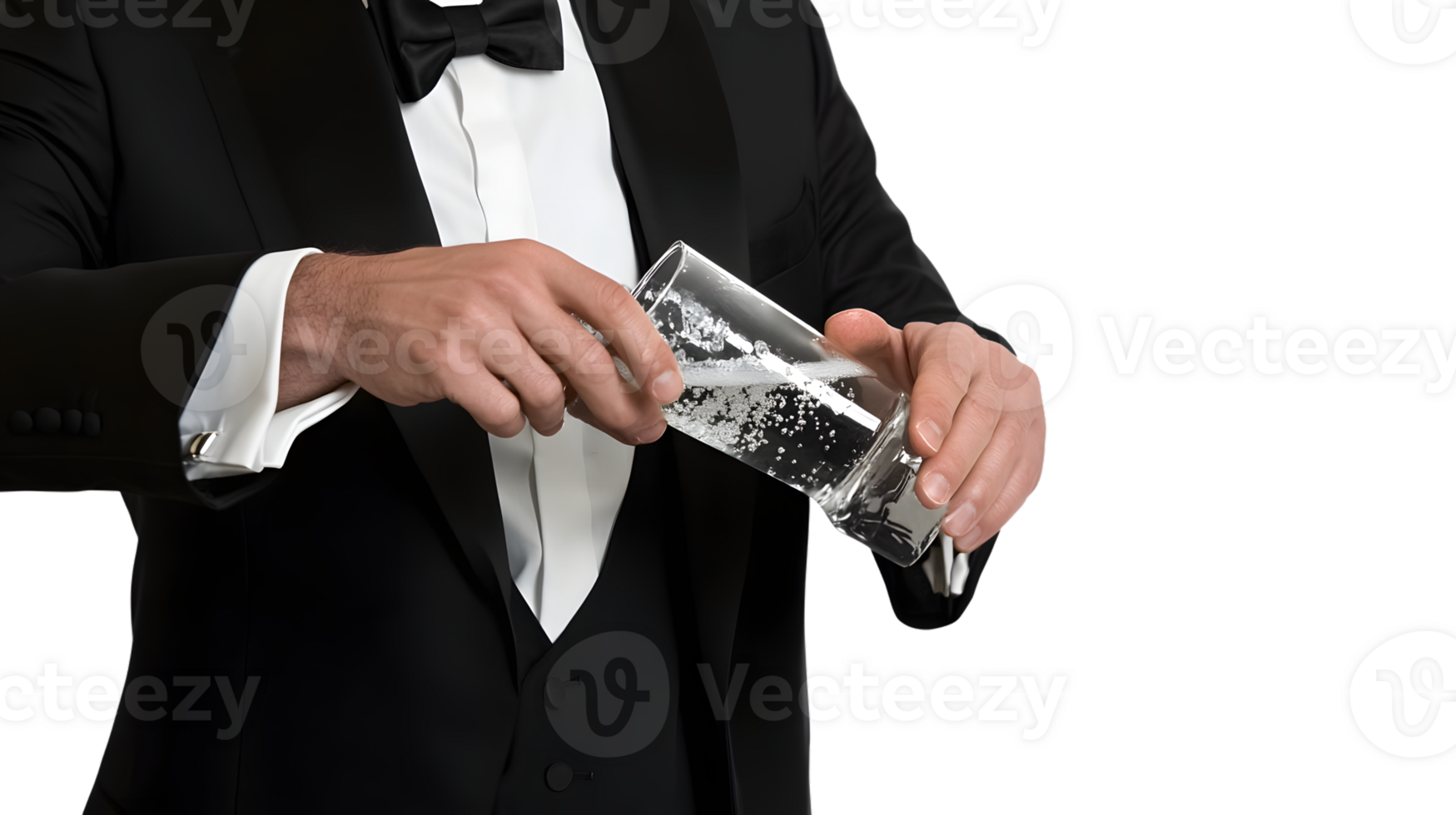 Bartender Pouring a Drink in a Formal Setting Elegant Service Professional Barman Cocktail P png