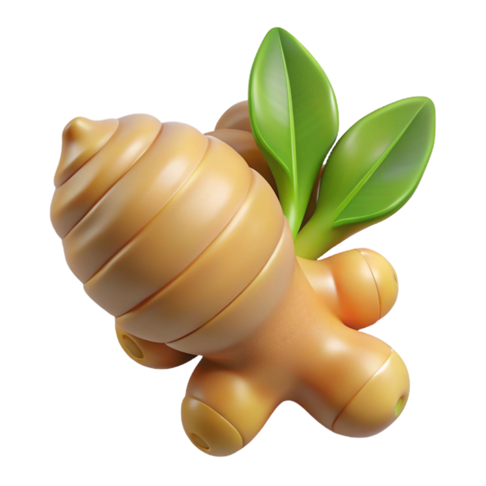 magnificent minimalist Fresh ginger root premium png