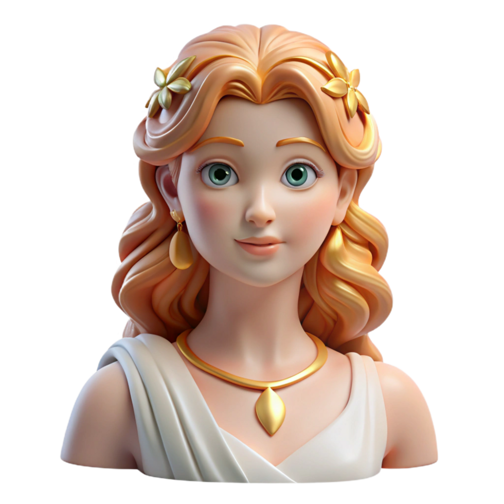 dramatic creative Aphrodite, goddess of love and beauty, genuine png