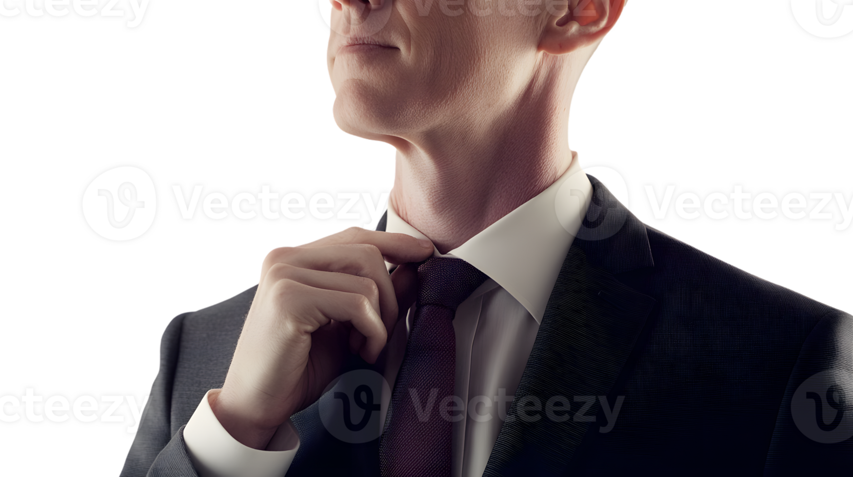 Closeup of a person adjusting their necktie formal wear business attire png